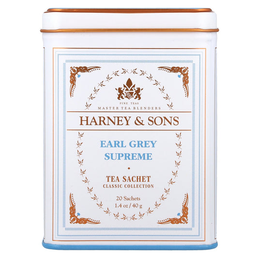 Harney & Sons, Classic Collection, Earl Grey Supreme, 20 Sachets, 1.4 oz (40 g)