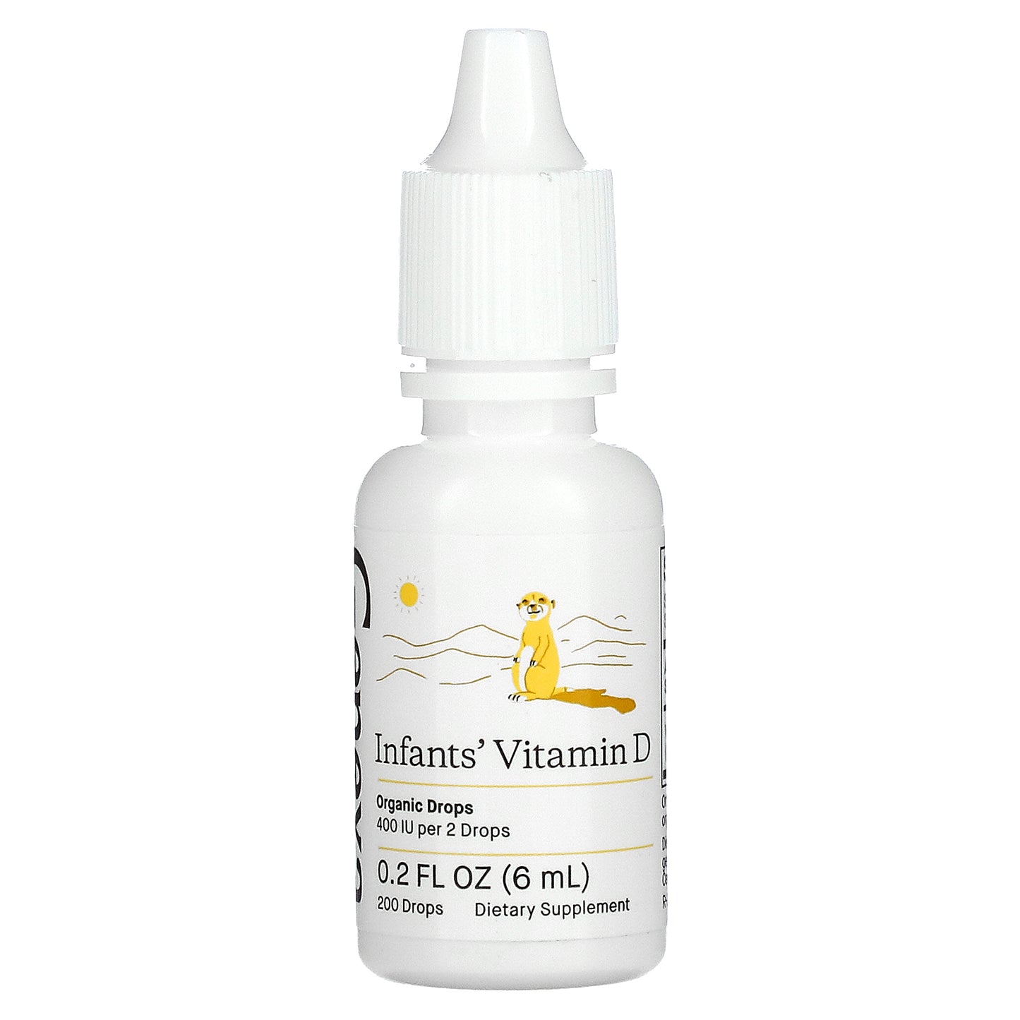 Genexa, Infants´ Vitamin D, Newborn+, Organic Vanilla, 200 IU, 200 Drops, 0.2 fl oz (6 ml)