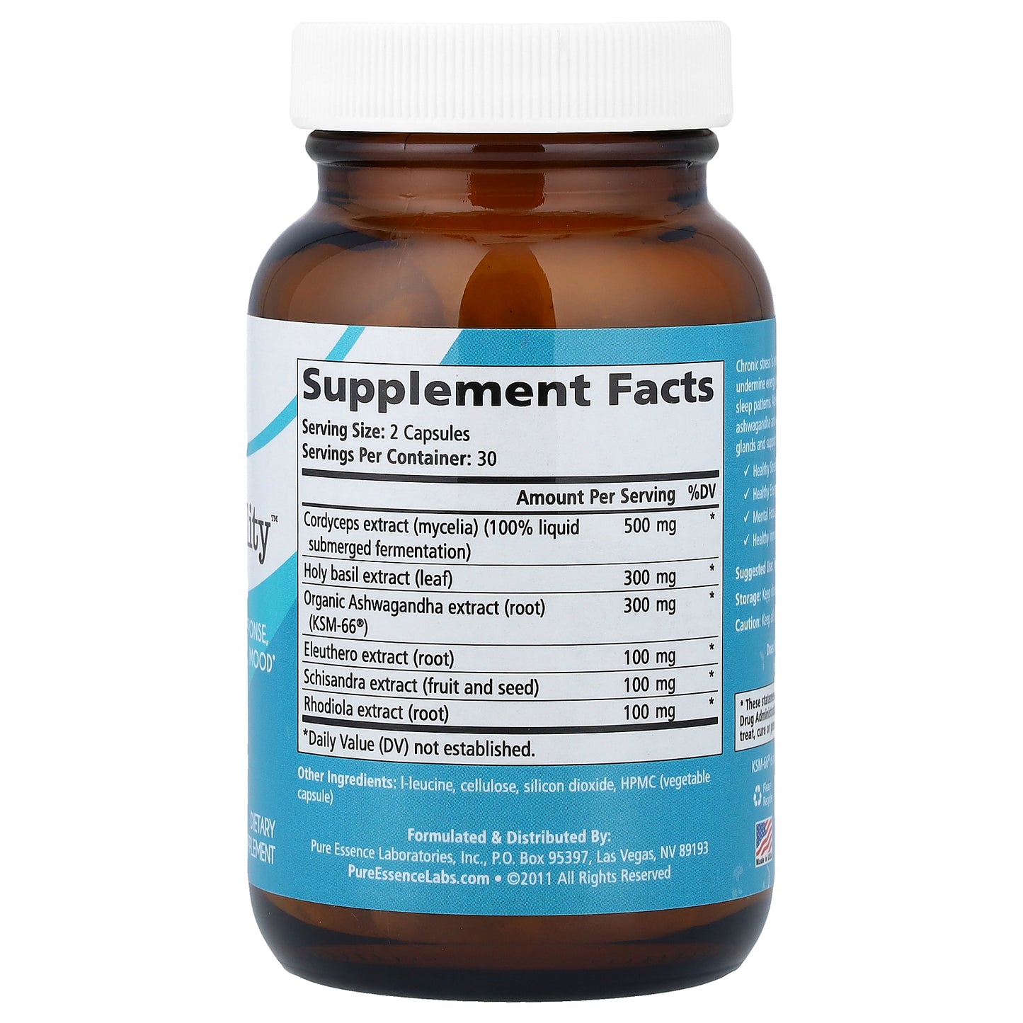 Pure Essence, AdrenalStability™, 60 Vegi-Caps