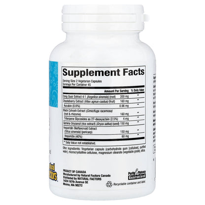 Natural Factors, WomenSense®, MenoSense®, Menopause Formula, 90 Vegetarian Capsules