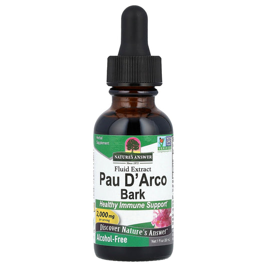 Nature's Answer, Pau D' Arco Bark, Alcohol-Free, 2,000 mg, 1 fl oz (30 ml)