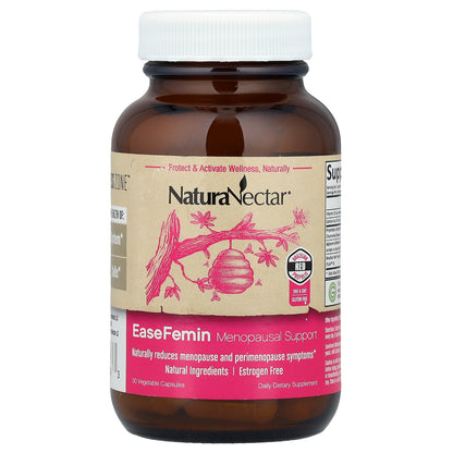 NaturaNectar, EaseFemin, Menopausal Support, 30 Vegetable Capsules