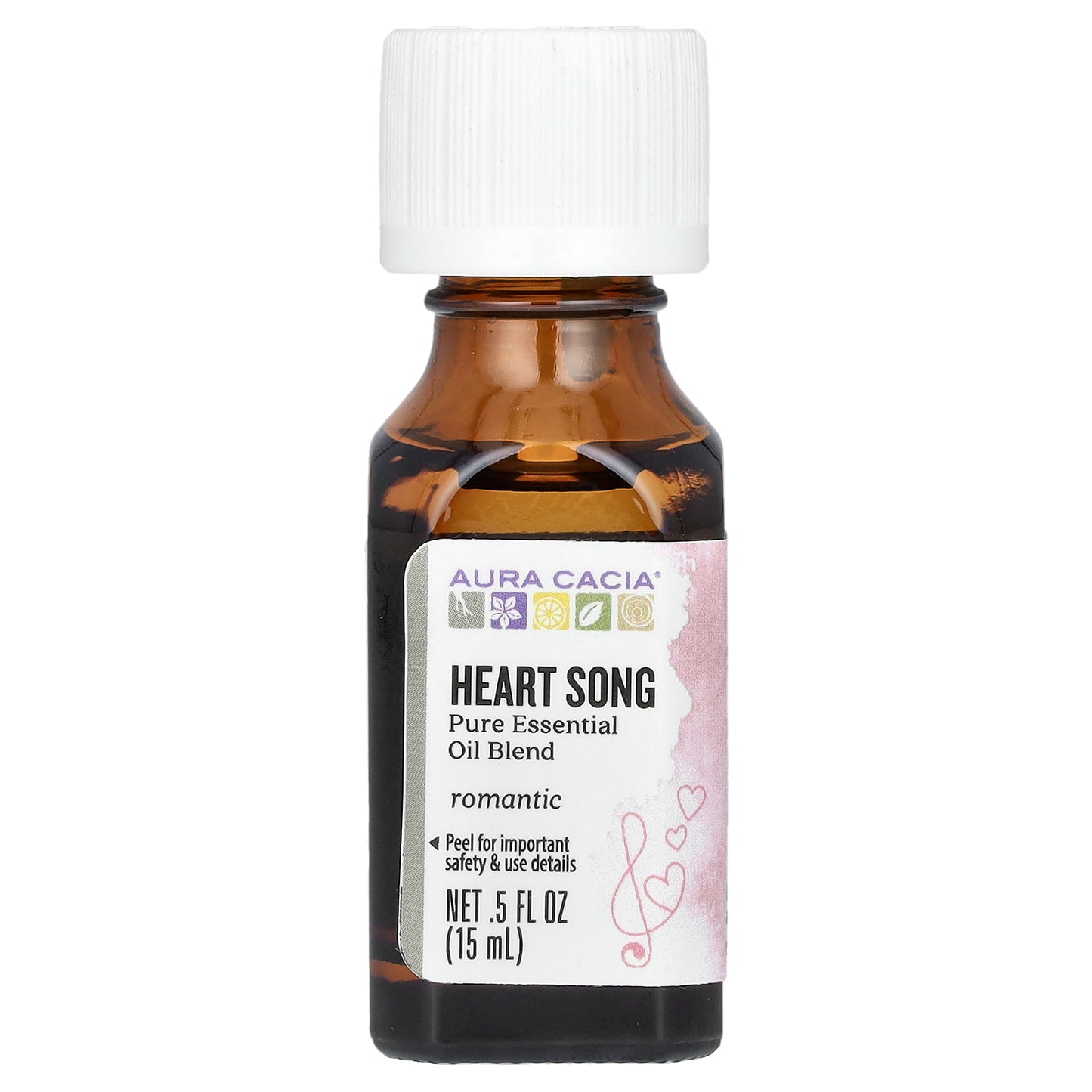 Aura Cacia, Pure Essential Oil Blend, Heart Song, 0.5 fl oz (15 ml)