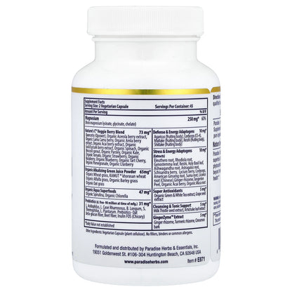 Paradise Herbs, Earth's Blend, Magnesium, 90 Vegetarian Capsules