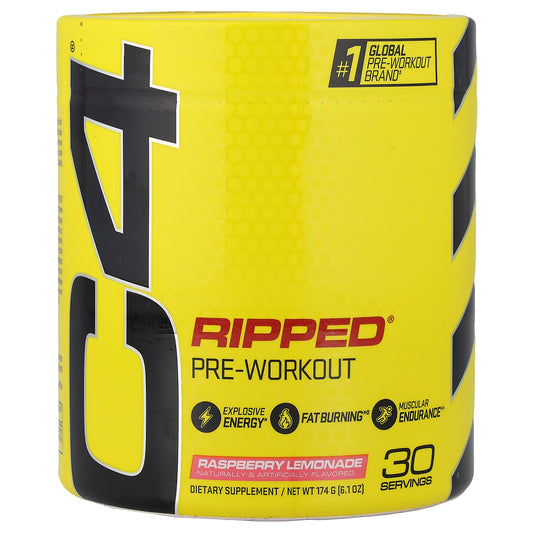 C4 / Cellucor, C4 Ripped®, Pre-Workout, Raspberry Lemonade, 6.1 oz (174 g)
