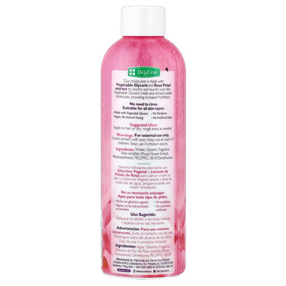 De La Cruz, Glycerin & Rose Water, Skin & Hair Moisturizer, 8 fl oz (236 ml)