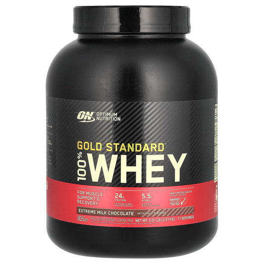 Optimum Nutrition, Gold Standard® 100% Whey, Extreme Milk Chocolate, 5.01 lb (2.27 kg)