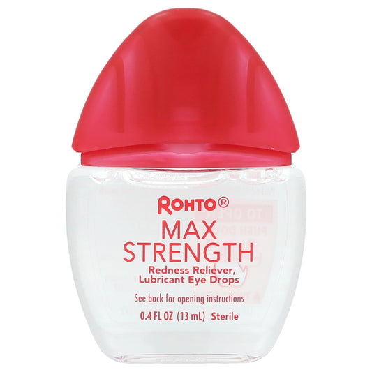 Rohto, Cooling Eye Drops, Max Strength, 0.4 fl oz (13 ml)