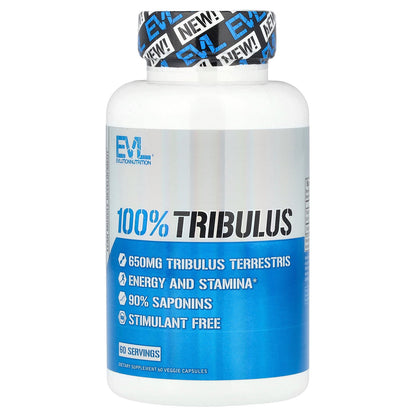 EVLution Nutrition, 100% Tribulus, 650 mg, 60 Veggie Capsules
