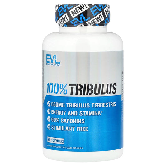 EVLution Nutrition, 100% Tribulus, 650 mg, 60 Veggie Capsules