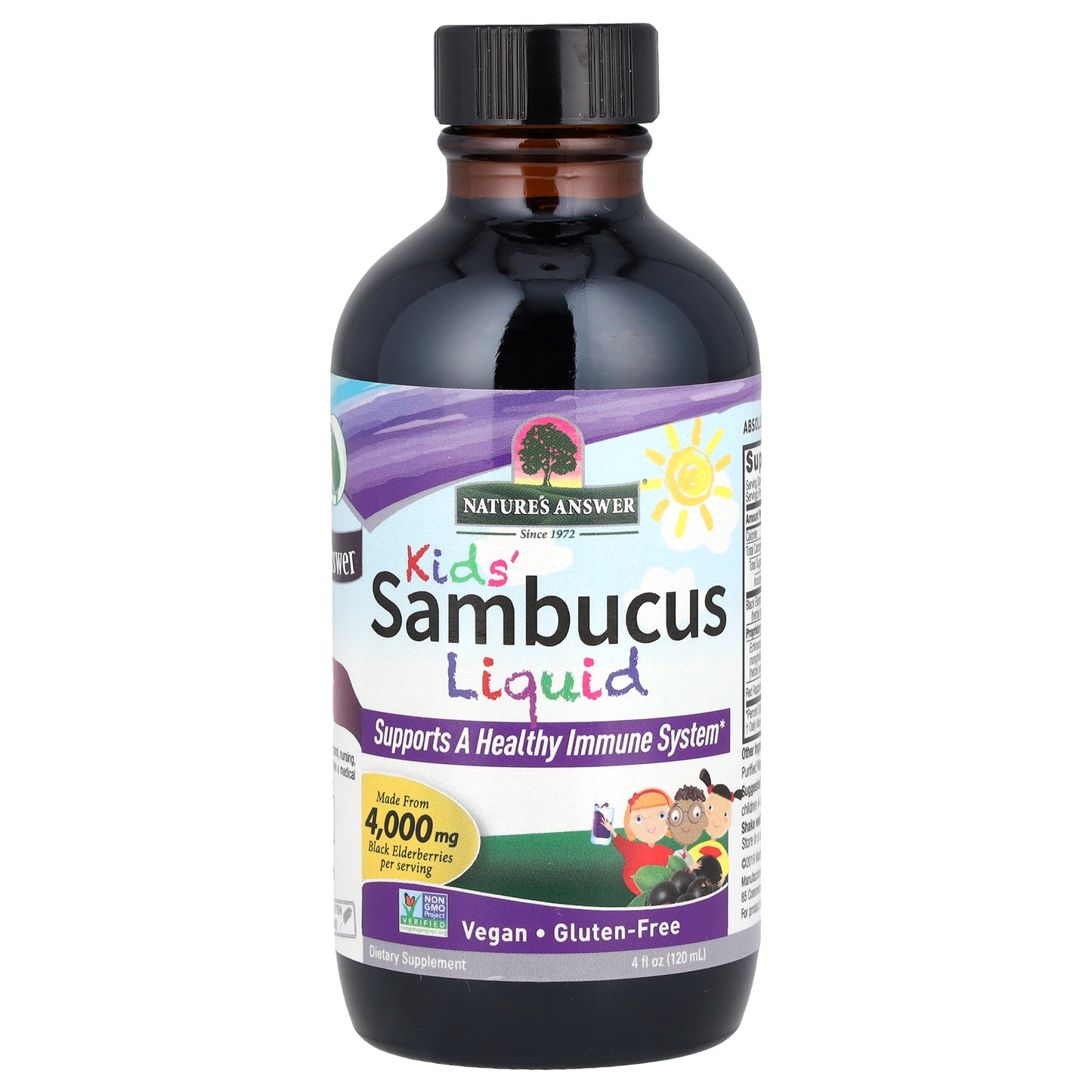 Nature's Answer, Kid's Sambucus Liquid , 4,000 mg, 4 fl oz (120 ml)