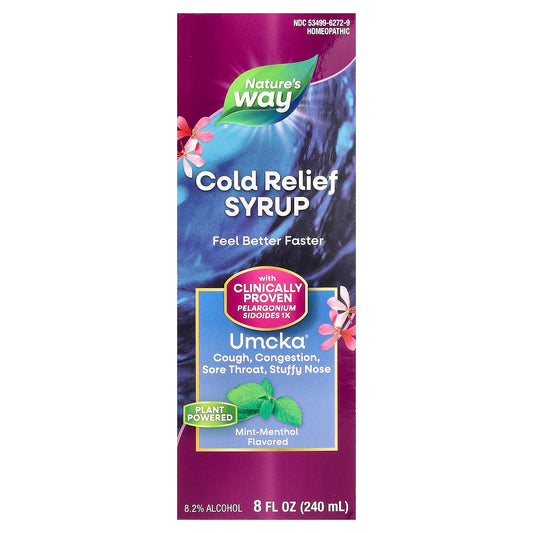 Nature's Way, Umcka®, Cold Relief Syrup, Mint-Menthol , 8 fl oz (240 ml)