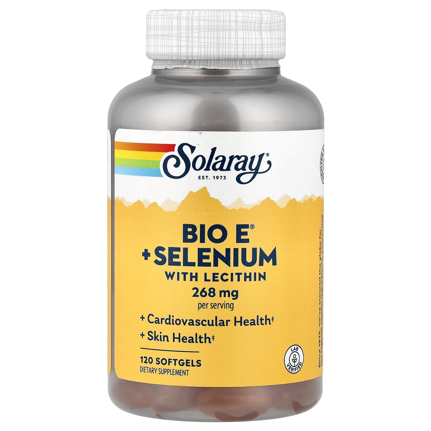 Solaray, Bio E® + Selenium with Lecithin, 120 Softgels