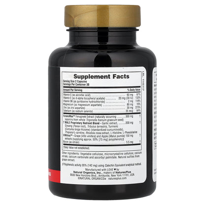 NaturesPlus, T Male®, Testosterone Boost For Men, 60 Vegetarian Capsules