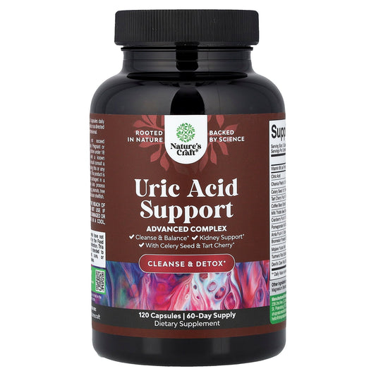 Nature's Craft, Uric Acid Support With Celery Seed & Tart Cherry, 120 Capsules