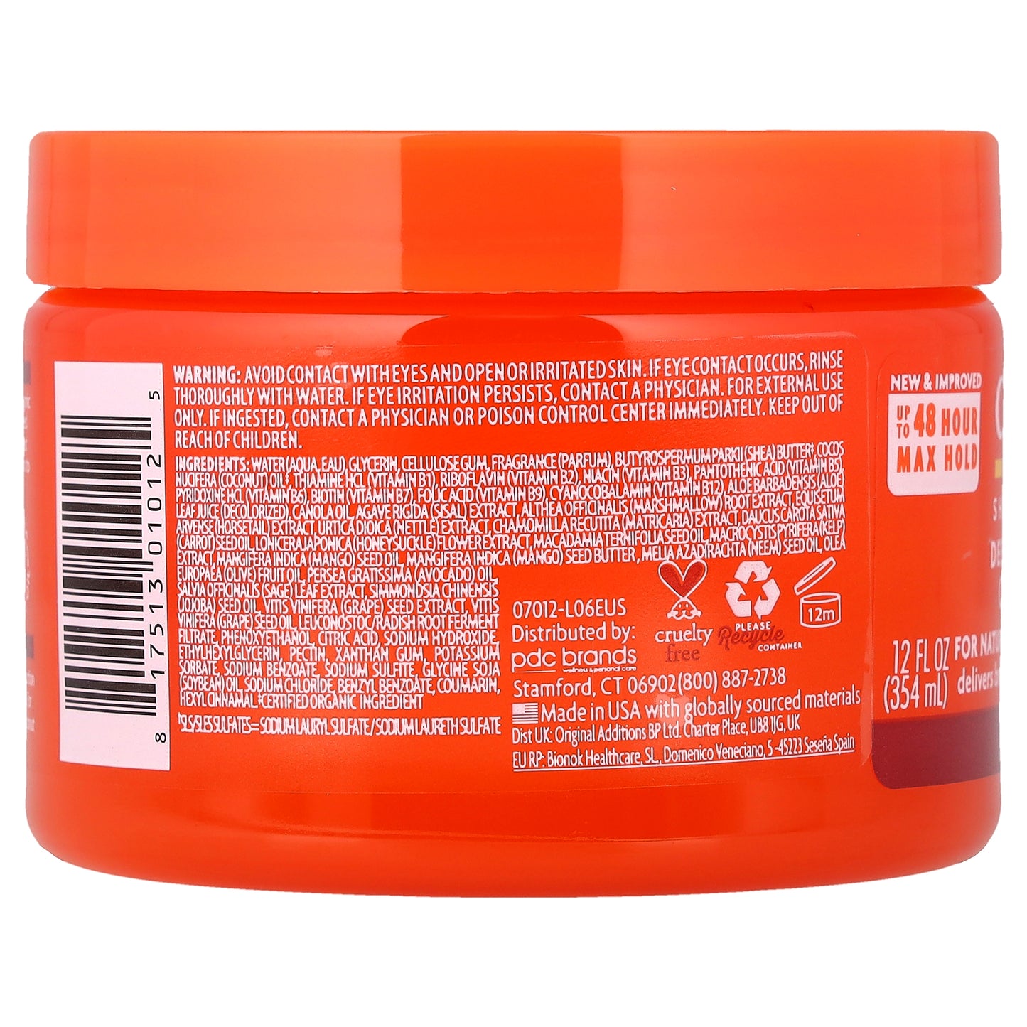 Cantu, Shea Butter, Define & Shine Custard, 12 fl oz (354 ml)