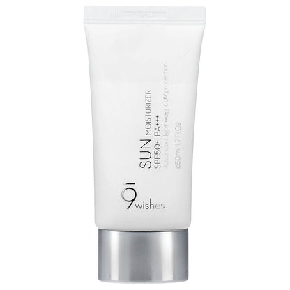 9Wishes, Sun Moisturizer, SPF 50+ PA+++, 1.7 fl oz (50 ml)