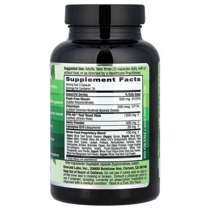 Emerald Laboratories, Cholesterol Health, 90 Vegetable Capsules