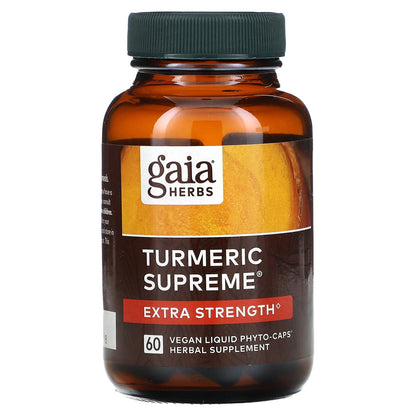 Gaia Herbs, Turmeric Supreme, 60 Vegan Liquid Phyto-Caps