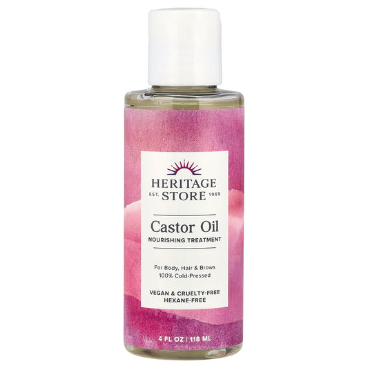 Heritage Store, Castor Oil, Nourishing Treatment, 4 fl oz (118 ml)