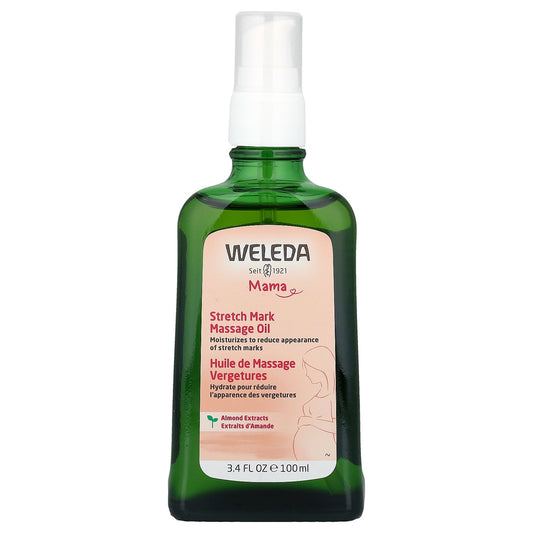 Weleda, Mama, Stretch Mark Massage Oil, Almond Extracts, 3.4 fl oz (100 ml)