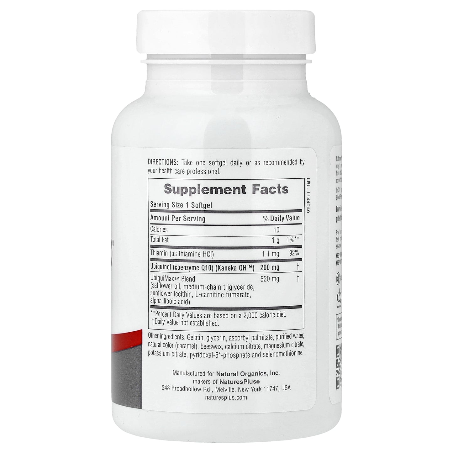 NaturesPlus, Beyond CoQ10® Ubiquinol, 200 mg, 60 Softgels