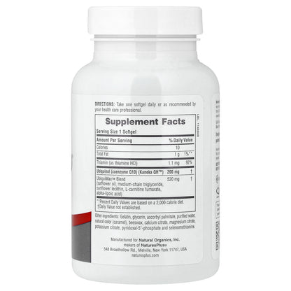 NaturesPlus, Beyond CoQ10® Ubiquinol, 200 mg, 60 Softgels