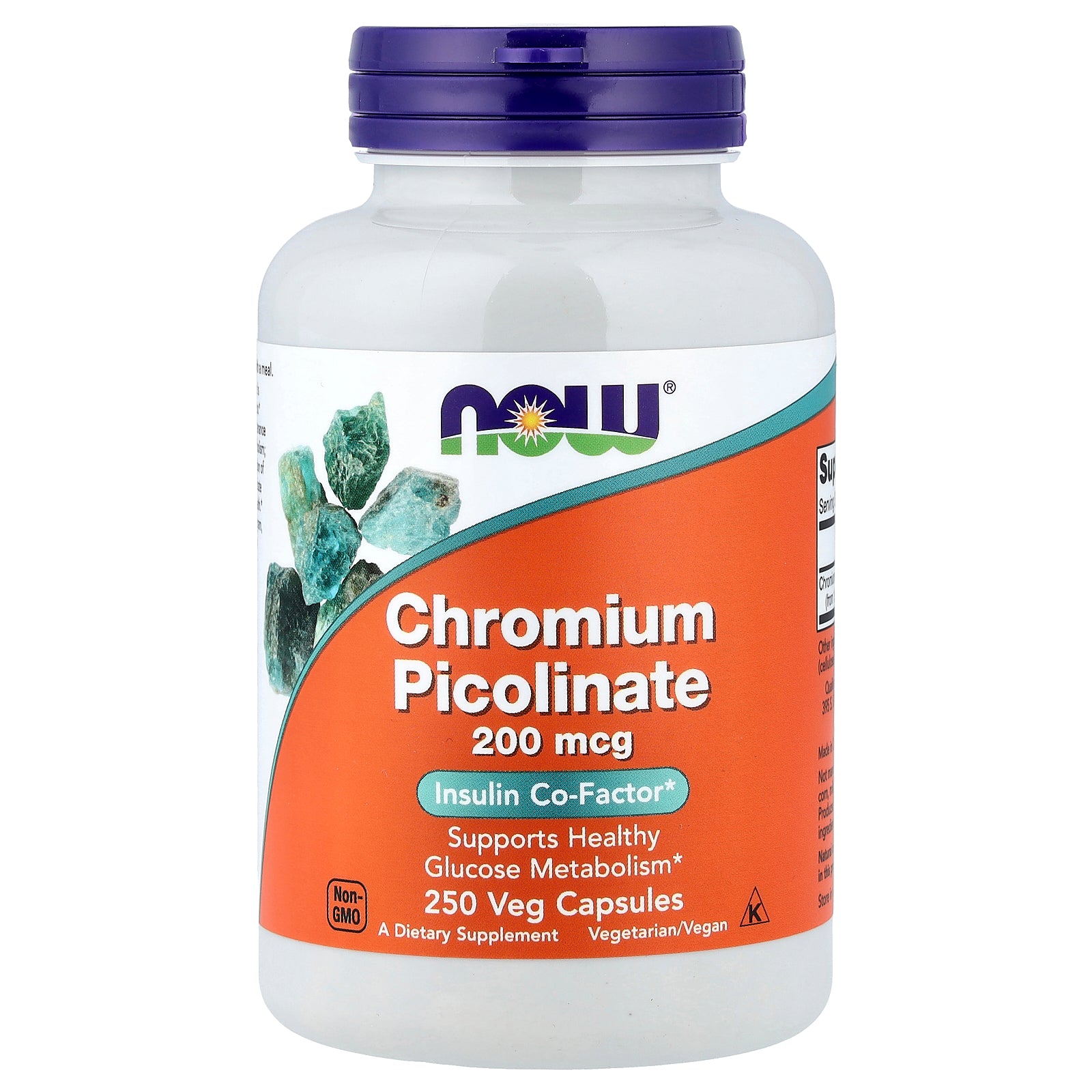 NOW Foods, Chromium Picolinate, 200 mcg, 250 Veg Capsules
