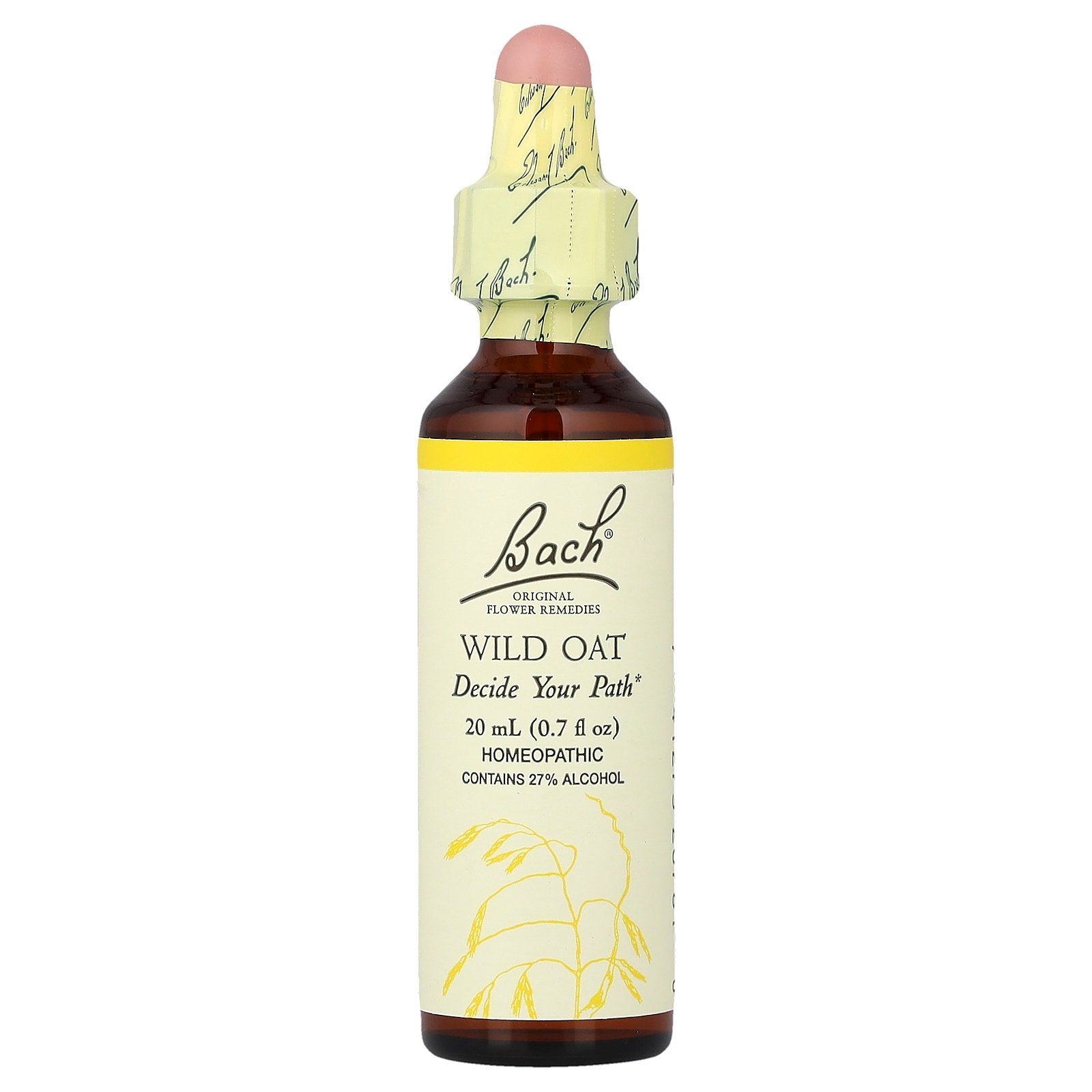 Bach, Original Flower Remedies, Wild Oat, 0.7 fl oz (20 ml)