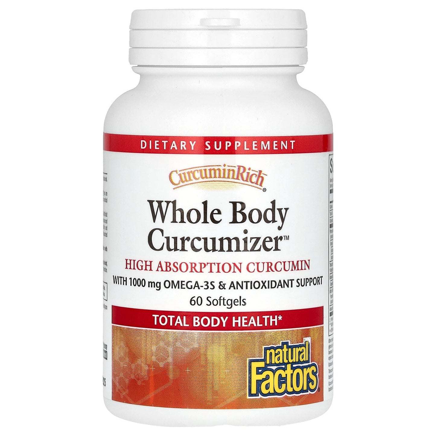 Natural Factors, CurcuminRich, Whole Body Curcumizer, 60 Softgels