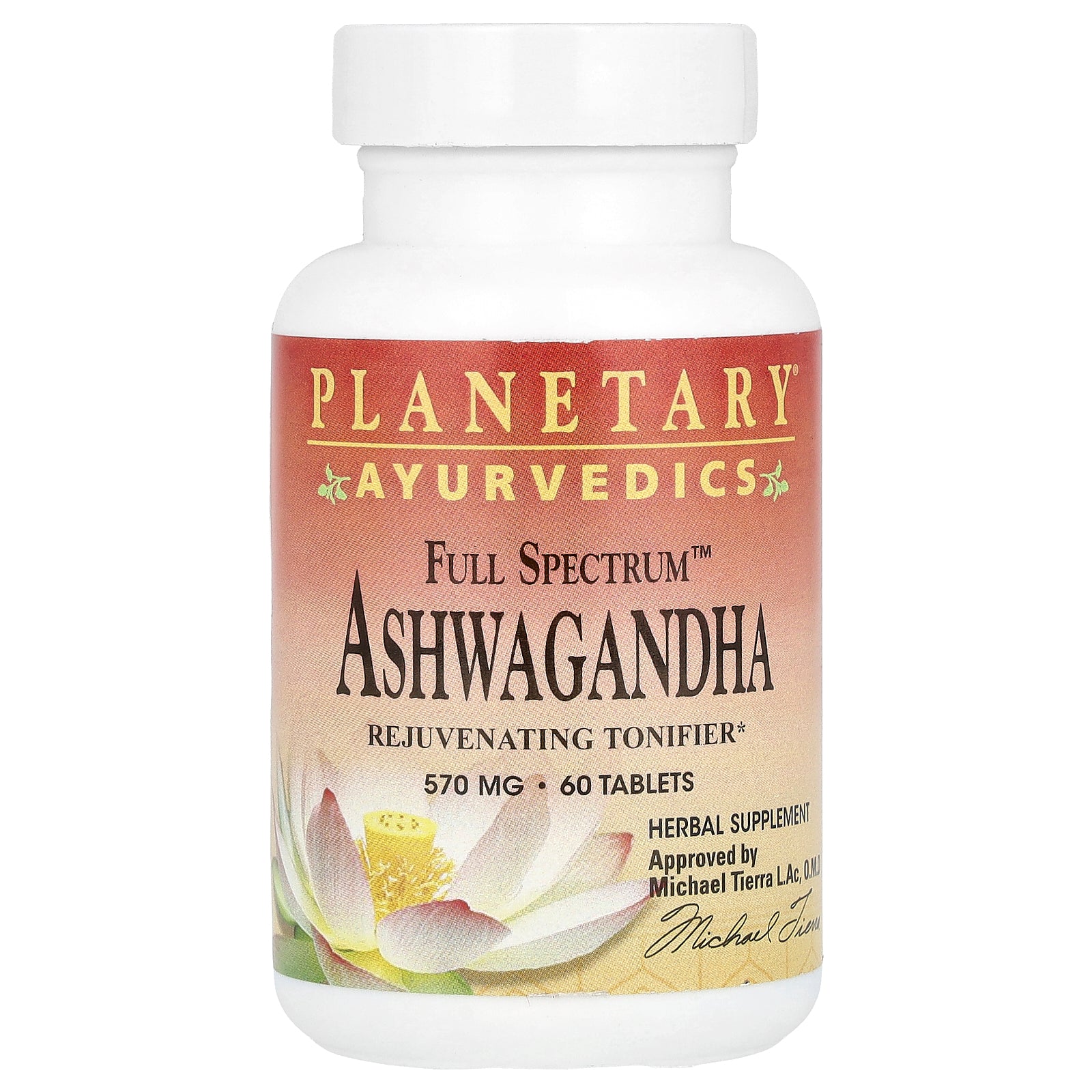 Planetary Herbals, Ayurvedics, Full Spectrum™ Ashwagandha, 570 mg, 60 Tablets