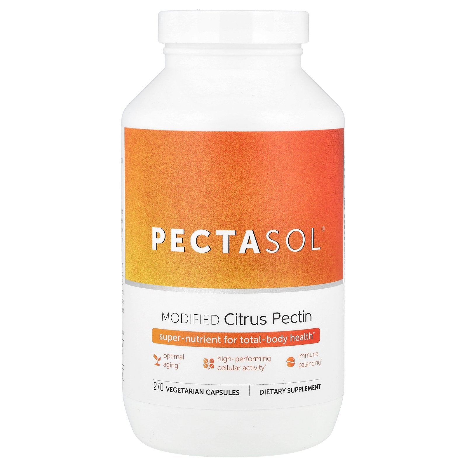 Econugenics, PectaSol® Modified Citrus Pectin, 270 Vegetarian Capsules