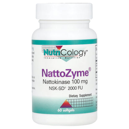 Nutricology, NattoZyme® Nattokinase, 100 mg (2,000 FU), 60 Softgels