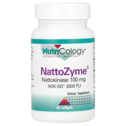 Nutricology, NattoZyme® Nattokinase, 100 mg (2,000 FU), 60 Softgels