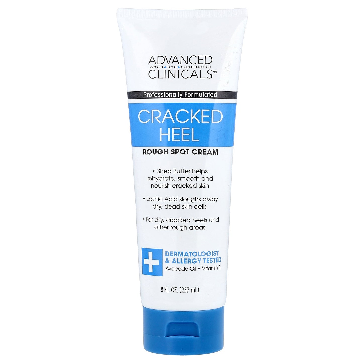Advanced Clinicals, Cracked Heel, Rough Spot Cream, 8 fl oz (237 ml)