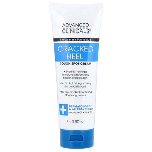 Advanced Clinicals, Cracked Heel, Rough Spot Cream, 8 fl oz (237 ml)