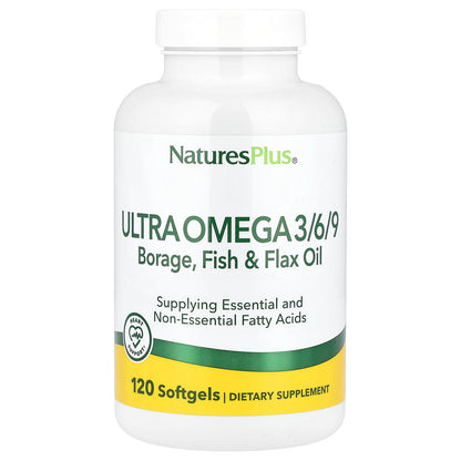 NaturesPlus, Ultra Omega 3/6/9, 120 Softgels