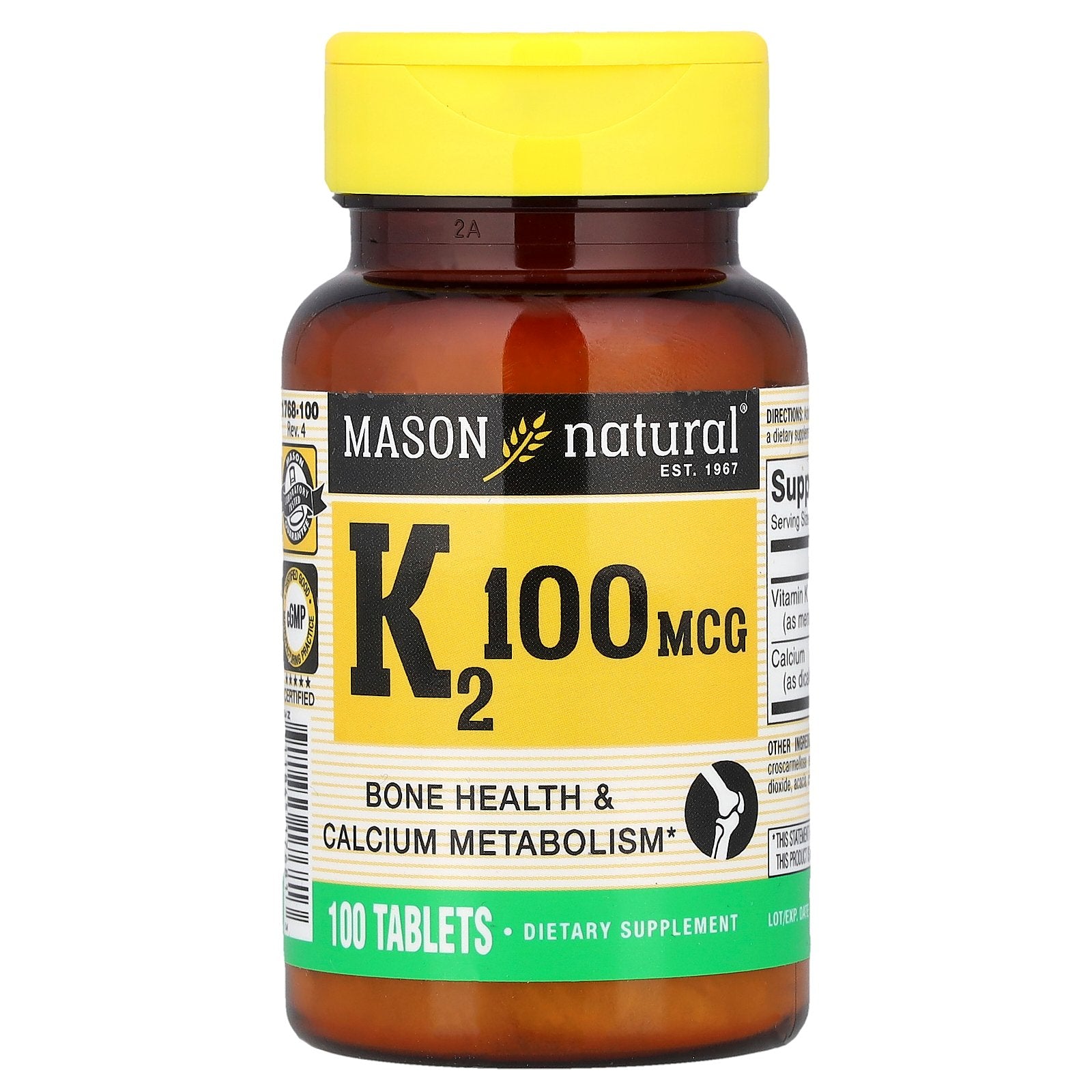 Mason Natural, Vitamin K2, 100 Tablets