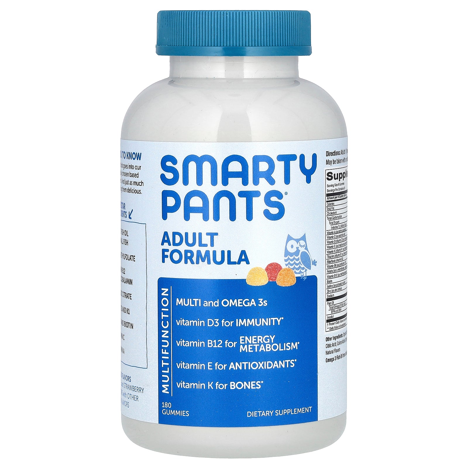 SmartyPants, Adult Formula, Lemon, Orange, and Strawberry Banana, 180 Gummies