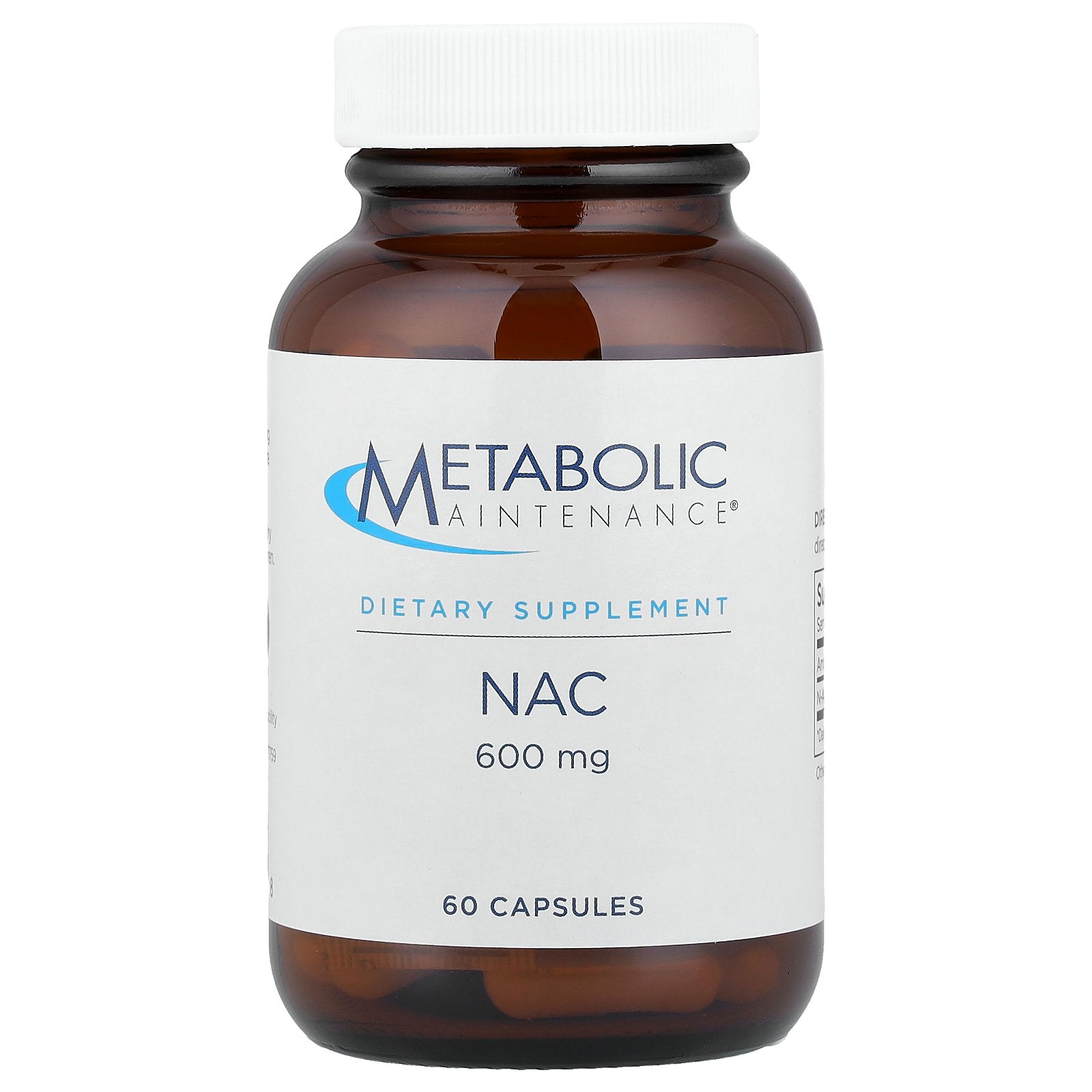 Metabolic Maintenance, NAC, 600 mg, 60 Capsules