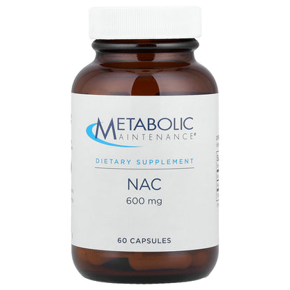 Metabolic Maintenance, NAC, 600 mg, 60 Capsules