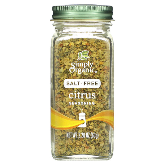 Simply Organic, Citrus Seasoning, Salt-Free, 2.2 oz (63 g)