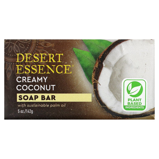 Desert Essence, Soap Bar, Creamy Coconut, 5 oz (142 g)