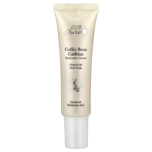 100% PURE, Coffee Bean Caffeine Restorative Serum, 1 fl oz (30 ml)