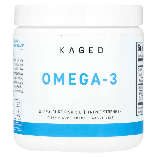 Kaged, Omega-3, Triple Strength, 60 Softgels