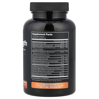 NutraChamps, Bone Strength, 120 Vegan Capsules
