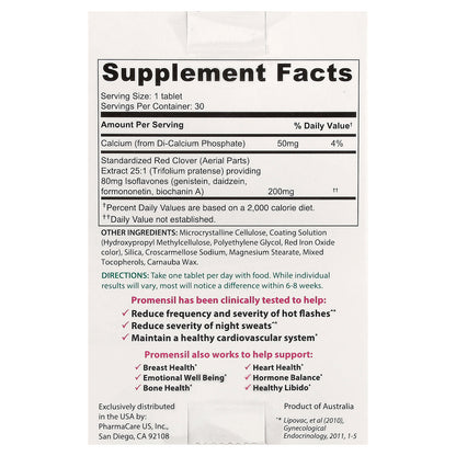 Promensil, Menopause, 30 Tablets