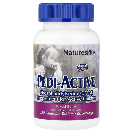 NaturesPlus, Pedi-Active®, Mixed Berry, 120 Chewable Tablets