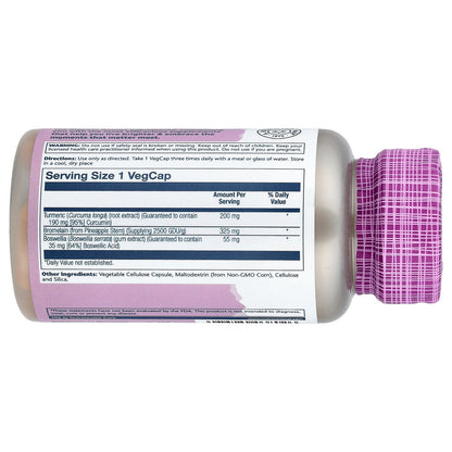 Solaray, Vital Extracts, Turmeric with Bromelain & Boswellia, 60 VegCaps