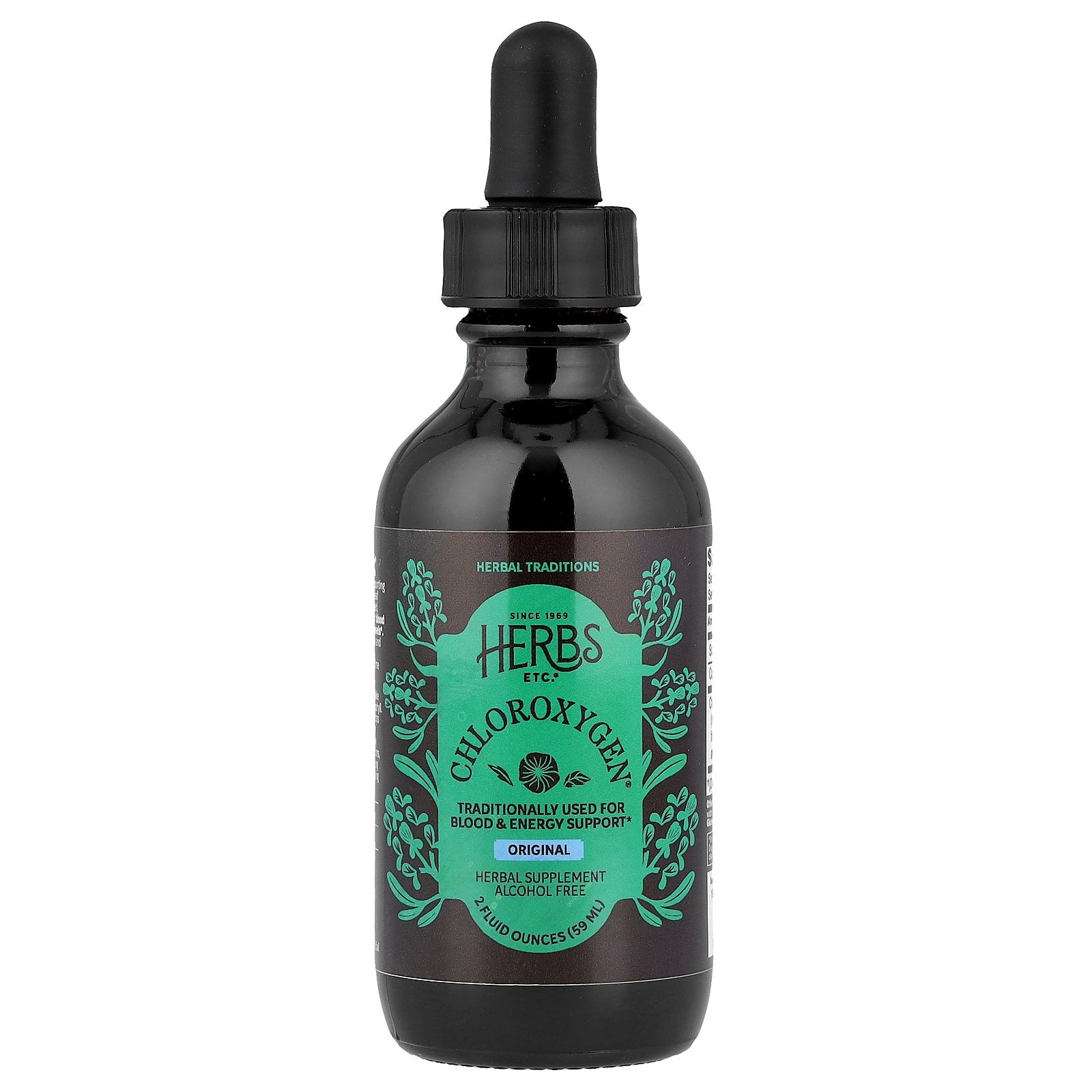 Herbs Etc., ChlorOxygen®, Original, Alcohol Free, 2 fl oz (59 ml)